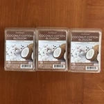 Lot Of 3 - Scentsationals Scented Wax Cubes : Coconut Cotton Blossom 2.5 Oz Melt. Fixed Price $18.87.