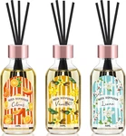Reed Diffuser Set Of 3 Pack, Linen Vanilla Citrus Scented Oil With 15. Fixed Price $24.55.