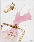 Stupell Industries Glam Perfume Bottle Splash Pink Gold Xxl Stretched Canvas. Fixed Price $83.81.