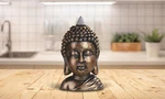 3 1/2"H Buddha Backflow Incense Burner Figurine Ation Home Decor Unique Gift. Fixed Price $19.39.