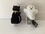 2 Bath & Body Works Neon Glow Up Ghost Halloween Wallflower Plug Nightlight Cat. Fixed Price $35.89.