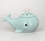 Scentsy Whale Candle Wax Warmer Ocean Blue Ceramic Aromatherapy Coastal Beach. Fixed Price $24.99.