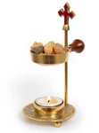 Christian Incense Burner, Cross Holder - Tea Light Candle Or Resin He. Fixed Price $40.71.