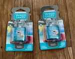 Lot/set Of 2 Yankee Car Jar Ultimate Bahama Breeze Tropical Summer Air Freshener. Fixed Price $10.50.