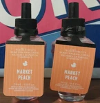 2-PACK New Market Peach Wallflower Refill Bulbs Sealed Bath & Body Works. Fixed Price $19.99.