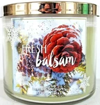 Bath Body Works Fresh Balsam 3 Wick Scented Candle, 14.5 Oz., New. Fixed Price $30.99.