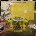 Two Bath & Body Works Brilliant Citrus Wallflowers 2-PACK Refill Discontinued. Fixed Price $25.00.