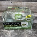 Glade Scented Oil Candles Glistening Snow Glass Holder With 2 Refills Nos. Fixed Price $8.00.