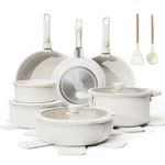 Bazova 22PIECE Pots Pans Set Non Stick With Removable Handles, Ceramic Co.... Fixed Price $104.31.