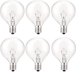 2700K Dimmable White E12 G50 Bulbs For Wax Warmers 6 Pack Eye-friendly. Fixed Price $13.99.