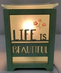 Scentsationals "life Is Beautiful" Wax Melter Candle Warmer Modern Essential Oil. Fixed Price $15.47.
