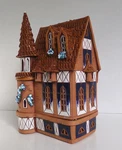 Midene Handmade Ceramic Tealight Candle Holder Fairy Castle Lithuania 9.25" New. Fixed Price $120.00.