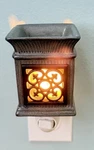Scentsy Jane Plug-in Mini Wax Warmer Ceramic Scrolling Wrought-iron Euc. Fixed Price $6.50.