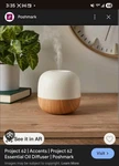Ultrasonic Essential Oil Diffuser 3.39 Fl Oz Project 62 Modern Wood Grain Design. Fixed Price $15.00.