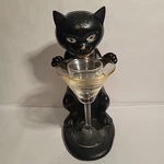 Yankee Candle Black Cat Sophia Kitty Fishtini Tea Light Holder Spooky. Fixed Price $30.00.
