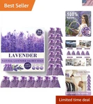 36 Pack French Dried Lavender Sachet Bags, 100% Natural For Drawer. Fixed Price $24.18.