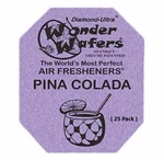Wonder Wafers 25 Ct Individually Wrapped Pina Colada Air Fresheners. Fixed Price $9.95.