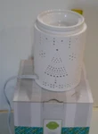 Scentsy Tinsel Christmas Tree & Snow Flakes White Wax Warmer. Fixed Price $22.50.