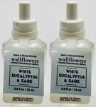 2 Bath & Body Works White Eucalyptus Sage Wallflowers Scented Oil Bulb Refills. Fixed Price $19.99.