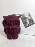 Chesapeake Candle Co Cranberry Cider Owl Shaped 5.3" Tall New. Fixed Price $28.97.