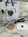 Diptyque Gift Bag Collectible Gold Ornament And Full Size Figuier Room Spray. Fixed Price $99.99.
