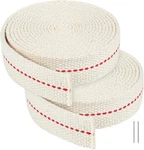 13 Feet/ 2 Rolls Cotton Oil Lamp Wick, 7/8 Inch Replacement Lanterns. Fixed Price $12.74.