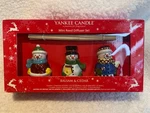 2009 Yankee Candle Co. 3-PACK Reed Snowman Diffuser PHF-09 Balsam & Cedar. Fixed Price $19.99.