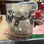 Yankee Candle Sparkling Snow Owl Luminary 4 Tea Light Holder Holiday Gift Nib. Fixed Price $21.99.