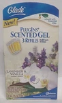 Glade Plugins Scented Gel Refills Lavender & Vanilla 1 Box Of 3 Nos 2007 Sealed. Fixed Price $14.99.