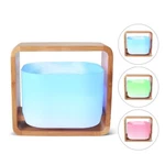 Aromatherapy Wooden Bamboo And Glass Essential Oil Diffuser! Multi-color. Fixed Price $24.95.