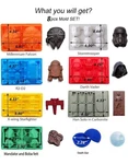 Silicone Star Wars Chocolate Mold Set, Non-stick, Millennium Falcon, Vader. Fixed Price $15.99.