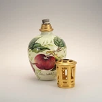 Neqwa Art Reverse Painted Fragrance Lamp Plentiful Apple Brubaker Vtg Retired. Fixed Price $59.95.