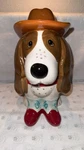 The Pioneer Woman Charlie Boots Ceramic Dog Cookie Jar W/ Lid Farmhouse. Fixed Price $85.00.