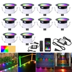 Sumaote Led Deck Lights Kit 10PACK 1.22 Voltage Wifi Rgbwic Multicolor Dynamic. Fixed Price $135.38.