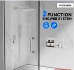 Popfly 12 Inch Rainfall Shower System With Handheld Spray Brushed Nickel. Fixed Price $89.99.