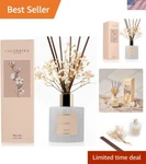 6.7 Oz Clear Glass Reed Diffuser - Clean Linen Scent For Home & Office. Fixed Price $32.99.
