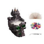 Dragon Waterfall Incense Holder - Ceramic Backflow Burner With Skull Head, Ze.... Fixed Price $36.05.