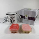 Scentsy Life Begins After Coffee Wax Warmer Mug Cup + Bars Plumeria Pink Cutie. Fixed Price $21.16.