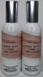 2 Bath & Body Works White Barn Clean House Vibes Luxe Cotton Concentrated Room... Fixed Price $19.99.