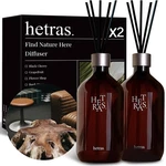 Hetras Premium Reed Diffuser Set, 2 X 16.9OZ Hotel Wood Scent, Long-lasting. Fixed Price $42.67.
