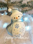 Bath Body Works Snowflake Snowman Wallflower Fragrance Plug Night Light Holder. Fixed Price $24.95.