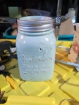 Scentsy Full Size Warmer Chasing Fireflies By Heidi Pale Blue Mason Jar Tested. Fixed Price $13.49.