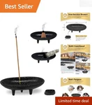 Durable Black Cast Iron Incense Burner For Aromatherapy And Rituals - 4". Fixed Price $17.98.