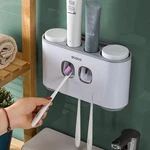 Toothbrush Holders With Toothpaste Dispenser Wall Mounted For GREY-4 Cups. Fixed Price $28.88.