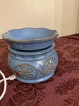 Johnson & Electric SCJ-183 Wax Warmer Plate And Dish Blue Olive Green. Fixed Price $15.00.