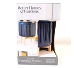 Fragrance Wax Warmer Plug In Blue Ceramic W/ Wood Stand Better Homes & Gardens. Fixed Price $19.99.