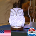 Inrorans Owl Ceramic 160ML Ultrasonic Cool Mist Essential Oil Diffuser Led White. Fixed Price $66.98.