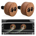 Kvaey 2 Pcs Car Essential Oil Diffuser, Wooden Aromatherapy Footprints. Fixed Price $19.16.