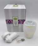 Scentsy Perfect Pearl Mini Warmer Plug-in Iridescent White Glass Nib. Fixed Price $29.99.