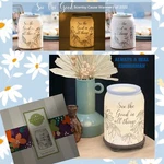 Scentsy See The Good All Things Wax Warmer Floral White Frosted Glass Daisy. Fixed Price $57.37.